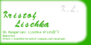 kristof lischka business card